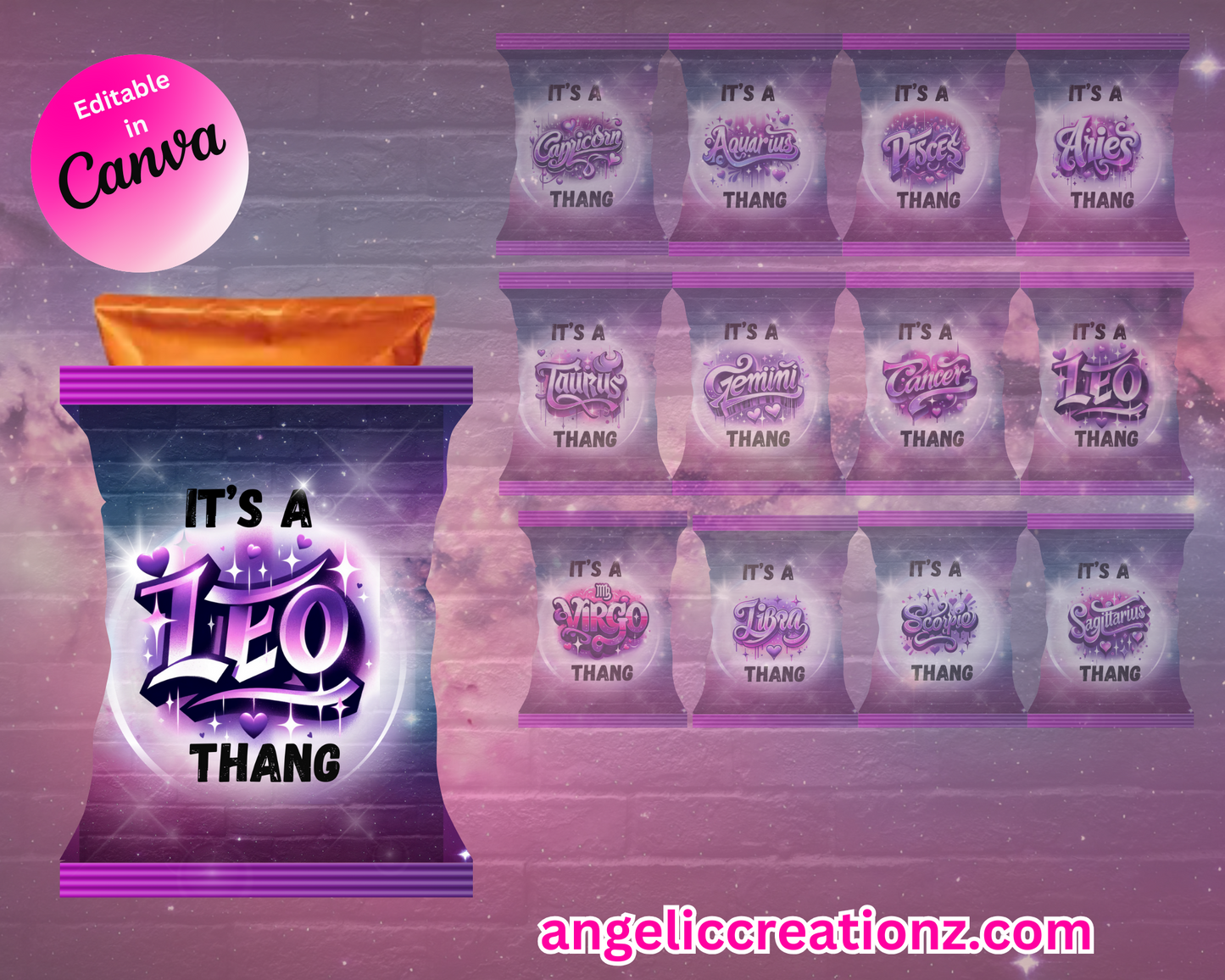 Leo Chip Bags (DIGITAL PRODUCT)
