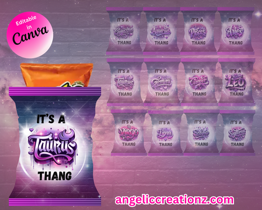 Taurus Chip Bags (DIGITAL PRODUCT)